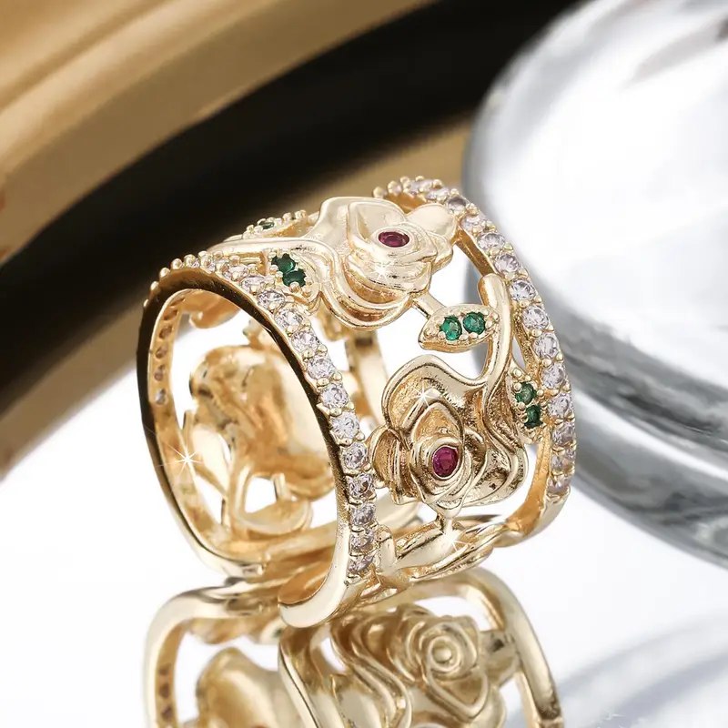 Vintage Brillant Floral Ring